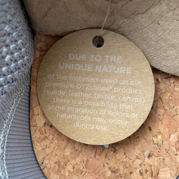 NEW! OTZ Shoes Gray Mesh Cork Insole Slip-ons Size 10.5 Men's - Picture 5 of 10